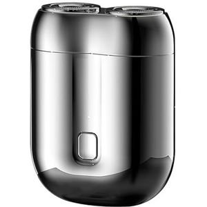 Mini-Shave Elektrisch scheerapparaat, roterend dubbel scheerapparaat, draagbaar mini-elektrisch scheerapparaat voor mannen, reisscheerapparaat, oplaadbaar USB-batterijscheerapparaat voor thuis en op