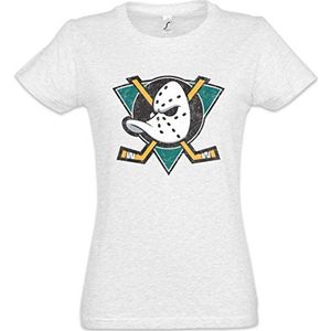 Urban Backwoods Ducks Hockey Dames T-Shirt Grijs Maat XL