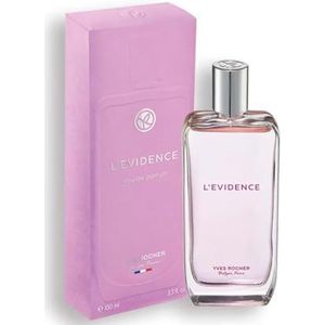 Yves Rocher L'Evidence Eau de Parfum voor dames, zoete, frisse en bloemige chypre-geur met magnolia, perzik en patchouli, elegant en langdurig parfum, 100 ml