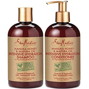 SHEA MOISTURE Shampoo- en conditionerset voor intensieve hydratatie, 13 FL OZ van