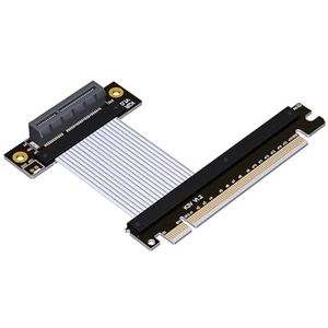 JMT PCI-E 4.0 x1 x4 naar X16 verlengkabel gen4 16G/BPS 64G/BPS adapter voor netwerkkaart USB-kaart Solid State Drive SSD-kaart (15 cm, K32VR)