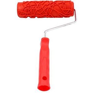 Verfroller - 7 Inch - Diverse Reliëf Patroon - Met Plastic Handvat