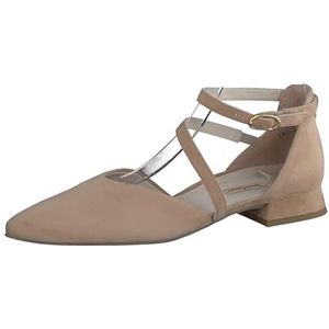 Paul Green Damesballerina's met riempjes, Beige 01x, 39 EU