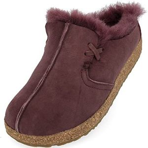 Haflinger pantoffels voor dames Saskatchewan 711021, grootte:39, kleur:Paars