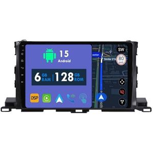RoverOne Autoradio GPS voor Toyota Highlander 3 XU50 2013-2018 Carplay Android Auto Stereo Hoofdeenheid Bluetooth WiFi Radio Speler Sat Navigatie