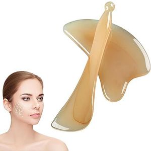 Gua Sha-steen,Guasha Stone Facial Tool voor huidverzorging | Elegante en comfortabele Gua Sha-massagetool om ogen en nek te ontspannen Gusengo