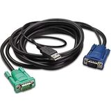 APC AP5821 toetsenbord-video-muis (kvm) kabel Zwart 1,8 m