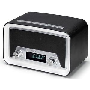 Majestic - DAB-842N - Digitale Klokradio - Zwart - DAB+, FM