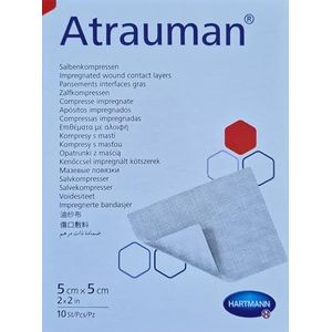 Hartmann Atrauman Salbenkompressen steril 5x5 cm - 10 Stück - B00E6WVZRU | Packung (10 Stück)
