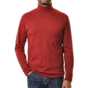 RAGMAN Basic coltrui met lange mouwen voor heren, bordeauxrood- 061, 3XL