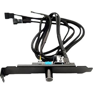 12V 4pin 3pin Snelheidsregelaar Knop 1 tot 3 8 WINDELING Universele Computerregelaar Pc Case Cooling Fan Hub Easy Install Praktal(With bag net)