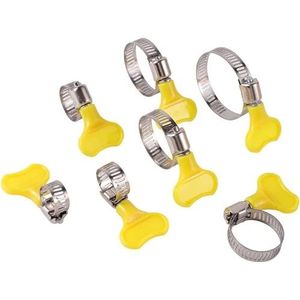 Slangklem. Verstelbare buisklem geschikt for 8~38mm OD buis kunststof handvat RVS vlinder slangklem tracheale kaart vaste clip 1 st.(1832mm)