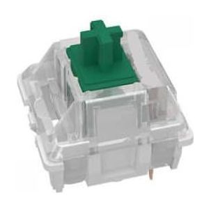 QPSJXN RGB mechanisch toetsenbord SMD Switches 3Pin Clicky Tastyle Opties Zwart Wit Groen Geel Rood Blauw Compatibel met GK61 GH60 (Groen)