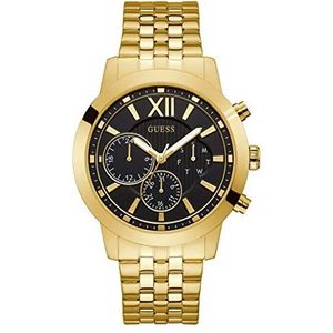 Guess 45MM Klassiek Armband Horloge, Goud-Toon/Zwart, NS, GW0068G3
