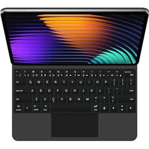 Toetsenbordhoes voor Xiaomi Mi Pad 6/6 Pro 11"" 2023, Magnetische Zwevende Standaard, Toetsenbord Met Achtergrondverlichting, Multi-Touch Trackpad,zwart