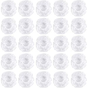 NITAIUN 200 stuks wegwerp oorbeschermers helder kunststof waterdichte oorbeschermers elastische oorbeschermers voor haarkleuring douche baden woonkamer