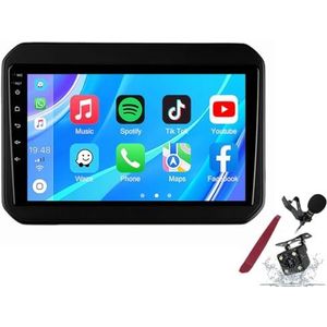 Android 14 Autoradio Sat Navi voor S-uzuki Ignis (2016-2020) 9 Inch Touchscreen Multimedia Speler met Draadloze Carplay GPS Navigatie FM RDS Bluetooth 5G-WiFi SWC DSP,M100s