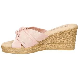 Easy Street Dames Ghita Wedge Sandaal, Blush Crêpe, 4 UK, Blush Crêpe, 37 EU