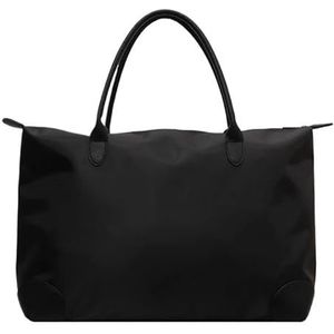 Dameshandtas, handtas van Oxford-stof, reistas for weekendtrips, waterdichte reistas met grote capaciteit (Color : Black travel bag)
