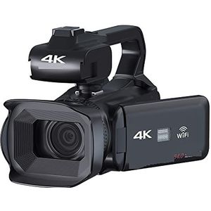 Digitale Camera, Draaien Touch Screen Vlog Camcorder 4K UHD Video Camera for Livestreaming Webcam 64MP Autofocus Digitale camera's(NO SD Card,Standard)