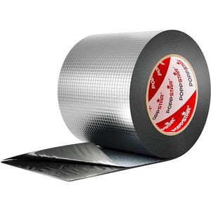 Poppstar Aluminium Butyl Tape (10cm, Extra Breed) Super Waterdichte Outoortape (5m) Afdichtingstape voor Camper, Dakgoot, Reparatietape etc.