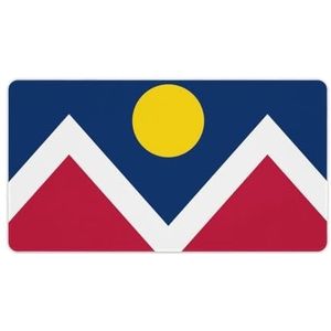 Vlag van Denver Mode Bureau Muismat Antislip Gaming Muismat Accessoires Decor 40X75cm