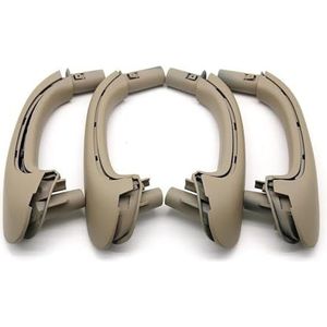 Deurgreep 2 STUKS/4 Auto-interieuraccessoires Voorste linkerrechterdeurgreep vervangen voor Benz W203 C-klasse 2000-2007 Deurgrepen binne(Beige 4pcs Set)
