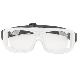 Sportbril, Slagvaste Sportbeschermbril, Antislipveiligheidsbasketbalbril met Verstelbare Band voor Hardlopen Tijdens Het Fietsen (WHITE)