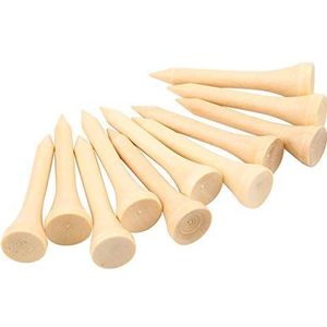 V GEBY Golfbal Tees 100 Stks 5Maten Houten Milieuvriendelijke Golfbal Ondersteuning Tees (4,2 CM) Vrije tijd Sport Golf