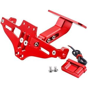 Voor KAWASAKI Z650 Prestaties Voor Ninja 650 Urban Tourer Z650RS Accessoires Motorcycle Kentekenplaathouder Richtingaanwijzer(Red)