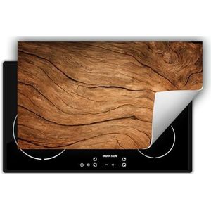 DarHaus Inductie Beschermer 90x52 cm - Kookplaat Beschermer voor Inductiekookplaat - Hout - natuurlijk