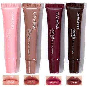 Baorder Lip Jam Hydrating Lip Gloss, glinsterende glanzende opvullende lipgloss, hoogglanzende, glasachtige, nudekleurige, glanzende, geleiachtige vloeibare lippenstift