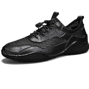 SDFGH Zomervrijetijdsschoenen for heren, ademende wandelschoenen, antislip bootschoenen, rubberen platte outdoor-waadsneakers (Color : Picture color, Size : 9 code)