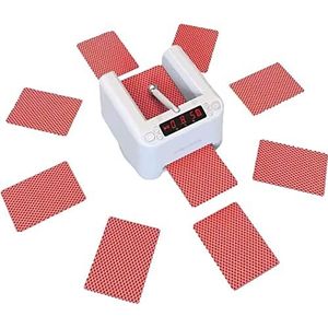 Automatische Card Dealer Machine, Poker Card Shuffler 360° Roterende Universele Poker Splitting Machine Poker Machine Universele Elektrische Speelkaart Shuffler voor 2-8 Mensen Game