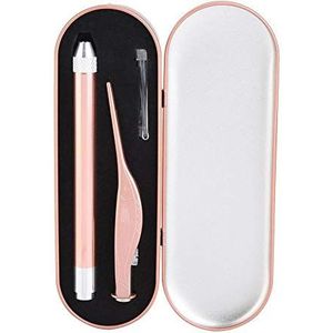 Baby Kid Kind oorreinigerset, set oorsmeerverwijdering, oordopjes reinigingsset en pincetkiezer Veilige reiniging van oorsmeer oorsmeerreiniger (roségoud)