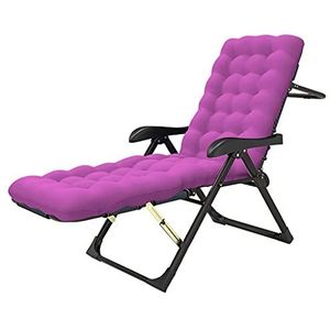 Outdoor terrasstoelen thuis vrije tijd stoel ligstoel fauteuil stoelen buiten tuin lounge stoel opvouwbare patio ligstoelen strand (kleur: paars)