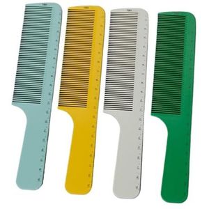 Lang Haar Kam 4Pcs Kapsel Kam Met Schaal Hittebestendige Vrouw Nat Haak Krullend Haar Borstels Pro Salon Verven Styling Gereedschap Grof Brede Spikes Tand Haar Perm Kam