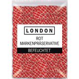 London Gearomatiseerd Condoom Rood 20,5 cm