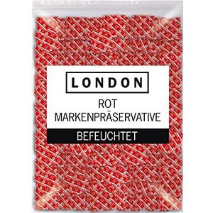 London Gearomatiseerd Condoom Rood 20,5 cm