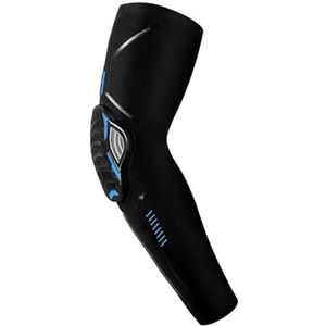 1 stuk sportpads ademende beschermingsuitrusting fietsen hardlopen basketbal voetbal volleybal voetbal scheenbeschermers (kleur: 1 stuk zwart blauw, maat: XL)