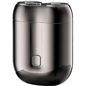 Mini-Shave Elektrisch scheerapparaat, roterend dubbel scheerapparaat, draagbaar mini-elektrisch scheerapparaat voor mannen, reisscheerapparaat, oplaadbaar USB-batterijscheerapparaat voor thuis en op