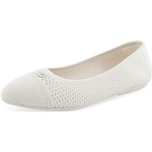 Aerosoles Annelie Ballet Flat voor dames, Eggnog gebreide stof, 43 EU