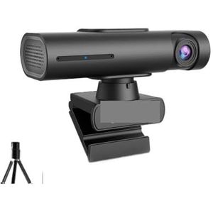 4K PTZ-camera mini streaming webcam 2K QHD PC Camrea AI-tracking en automatische zoom, met microfoon, for zakelijke conferenties(4K)