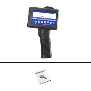 Mini Inkjet Printer 12.7mm T-shirts Draagbare Printer, QR Bar Batch Code Datum Nummer Logo Vervaldatum, Handheld Inkjet Printer Label Kantoor instelbare afdrukhoogte(Only Printer)