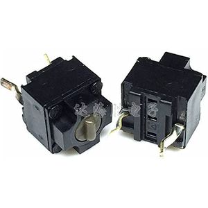 WFNKJTGO Microschakelaar 10 stuks/partij microschakelaar vierkante muis 6 x 6 x 7,45 microschakelaar zwarte vlekken EVQP0E07K