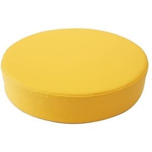 leren eetkamerstoel kussen, Ronde Keuken Eetkamerstoel Zitkussen Stoelkussen - Hoge Kruk Stoelkussen - Barstoel Zitkussen Billenkussen(Yellow,35 * 35 * 5cm)