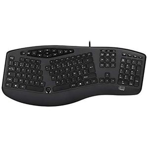 Adesso - Akb-160UB - Ergonomisch Bureautoetsenbord - Zwart