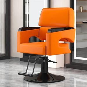 Kappersstoel, kappersstoel met zware hydraulische pomp, 360° draaibare, rollende, draaibare kappersstoel, multifunctionele haarstyling- en shampoostoel,J