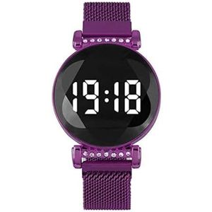 Dameshorloges Magnetische armband Polshorloge Creatief touchscreen Led-horloges Duidelijke en gemakkelijk leesbare quartz-polshorloges