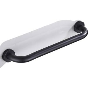 Badkamergrepen, 11""/15""/19""/19"" antislip ruimte aluminium badkamer grijpstanghandvat, veiligheidsbalans voor ouderen senior assistent handrailondersteuning (zwart-40 cm